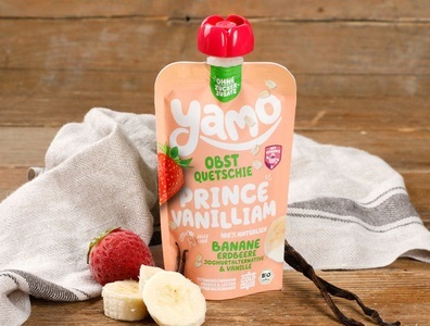yamo, Bio Quetschie Prince Vanilliam, 120g, 