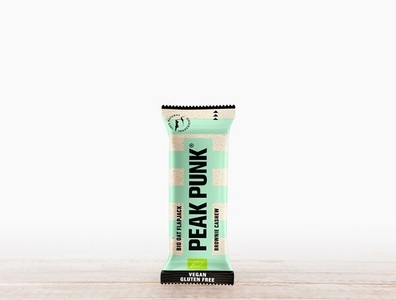 PEAK PUNK, Bio Oat Flapjack, Brownie Cashew, 60g, Bio Oat Flapjack, Brownie Cashew, 60g