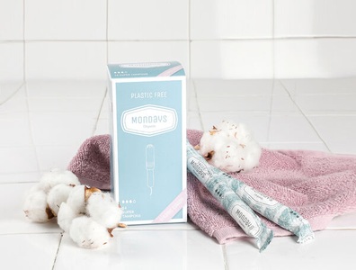 Organic Mondays, Bio Tampons mit Applikator (Super), 14 Stück, Bio Tampons mit Applikator (Super), 14 Stück