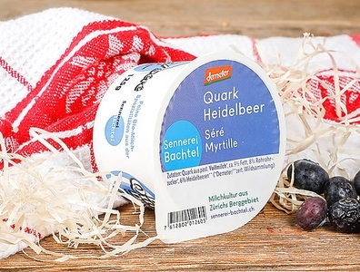 Sennerei Bachtel, Quark Heidelbeer Demeter, 125g, Quark Heidelbeer Demeter, 125g