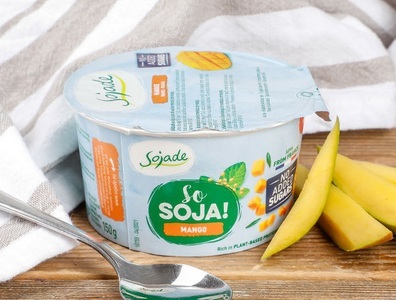 Sojade, Bio So Soya! Mango ohne Zuckerzusatz, 150g, 