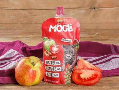 MOGLi, Bio Quetschmus Dattel-Tomate Demeter, 120g, 