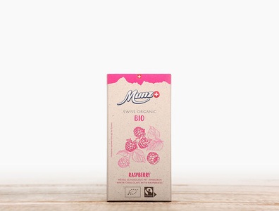 Maestrani, Bio Munz Weisse Schoggi Himbeere, 100g, 