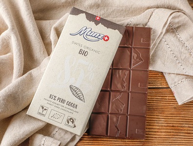 Maestrani, Bio Munz Dunkle Schoggi 85%, 100g, Bio Munz Dunkle Schoggi 85%, 100g