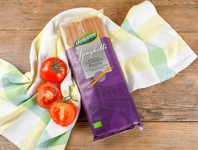 dennree, Bio Hartweizen-Vollkorn-Spaghetti, 1kg, 