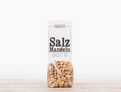 Mahler & Co., Bio Salzmandeln geröstet, 140g, Bio Salzmandeln geröstet, 140g