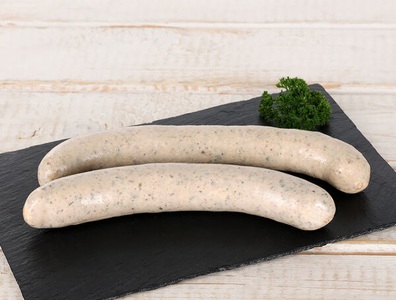Minnig Metzgerei, Bratwurst Mix, Kalbs und Schweinsbratwurst, 2 Stück, 260g, 