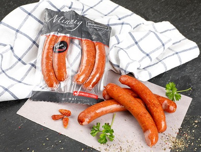 Minnig Metzgerei, Räuber Würstli, 2 Paar, 200g, Räuber Würstli, 2 Paar, 200g