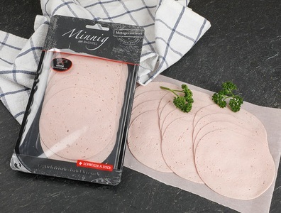Minnig Metzgerei, Kalbfleisch Lyoner ohne Schweinefleisch, ca. 130g, Kalbfleisch Lyoner ohne Schweinefleisch, ca. 130g