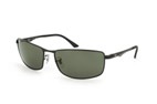 Ray-Ban, Ray-Ban RB3498 - 002-9A Pol. Black/Green 64-17, Ray-Ban RB3498 002-9A 64-17