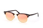 Ray-Ban, Ray-Ban 3016 Clubmaster Shiny Red/Havanna 990/7O, Ray-Ban RB 3016 CLUBMASTER Unisex-Sonnenbrille Vollrand Browline Acetat-Gestell, braun