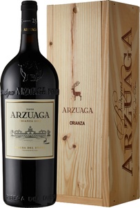 Bodegas Arzuaga Navarro, Arzuaga Crianza DO 2016 - Bodegas Arzuaga Navarro (Holzkiste) - 500 cl - Rotwein - Duero-Tal (Castilla y Leon), Spanien, 