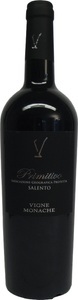 Vigne Monache, Vigne Monache Primitivo IGP Salento De Simoni - 75cl - Apulien, Italien, Vigne Monache Primitivo IGP Salento De Simoni - 75cl - Apulien, Italien