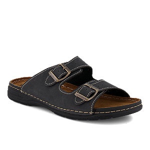 Wellness, Wellness Herren Hausschuh Schwarz, Wellness Herren Hausschuh Schwarz