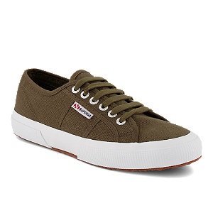 Superga, Schnürschuh Superga dunkelgrün, 