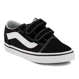 VANS, Sneakers TD Old Skool V mit Klettverschluss, Vans Old Skool Baby Sneaker | Schwarz | Jungen | EU23.5