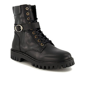 Tommy Hilfiger, Tommy Hilfiger Schnürboots »BUCKLE LACE UP BOOT«, mit abgepolstertem Schaftrand, 