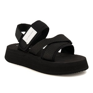 CALVIN KLEIN JEANS, Calvin Klein Jeans Damen Hohe Sandalette Schwarz, 
