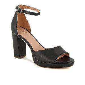 Varese, Varese Damen Hohe Sandalette Schwarz, 