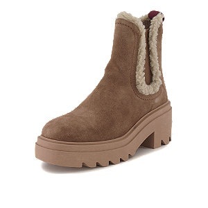 TAMARIS, Tamaris Damen Chelsea Boot Braun, Tamaris Winterboots, mit Anziehlasche, zwei Stretcheinsätze, zum Schlupfen