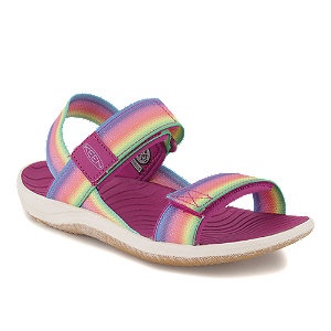 Keen, Keen Sandale »ELLE BACKSTRAP«, mit Klettverschluss, KEEN Mädchen Freizeitsandalen Y Elle Backstrap, Mehrfarbig, aus Polyester