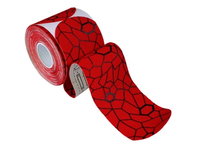 Theraband, TheraBand Kinesiology Tape Precut Roll - Red/Black, TheraBand Kinesiology Tape Precut Roll Red/Black 5cm x 25cm (1 Stk)