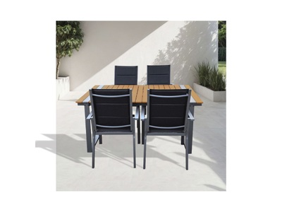 Contini, CONTINI, Unsere Neuheiten, CONTINI Gartentischset 180x90xm mit 4 Stühlen Gartenmöbel, Produkte & Wohnen, CONTINI, Unsere Neuheiten, CONTINI Gartentischset 180x90xm mit 4 Stühlen, Produkte & Wohnen
