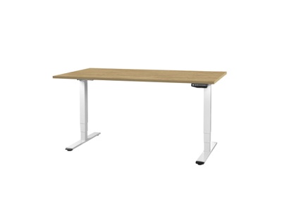 Contini, CONTINI, Büromöbel, CONTINI höhenverstellbarer Bürotisch 1.6x0.8m Eiche / Gestell weiss RAL 9016, Produkte & Wohnen, CONTINI, Büromöbel, CONTINI höhenverstellbarer Bürotisch 1.6x0.8m Eiche / Gestell weiss RAL 9016, Produkte & Wohnen