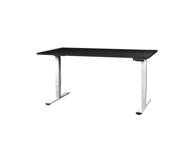 Contini, CONTINI, Büromöbel, CONTINI höhenverstellbarer Bürotisch 1.8x0.8m schwarz / Gestell weiss RAL 9016, Produkte & Wohnen