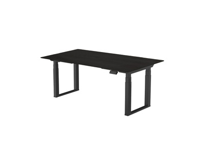 CONTINI, Büromöbel, CONTINI höhenverstellbarer Bürotisch 1.6x0.8m schwarz / Gestell ET223Q schwarz, Produkte & Wohnen