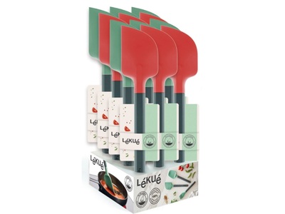 LEKUE, Display Spachtel 28 mm Grün &Rot, Lékué, Unsere Neuheiten, Lékué 0208028SURDP12 1.1 in Retail Webshop (MaisonTruffe intern), Produkte & Wohnen