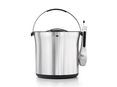 OXO, GG STL Eiskübel und Zangenset, GG Steel Eiskübel und Zangenset