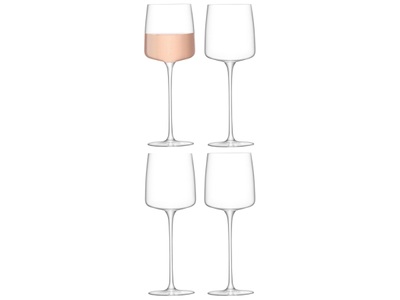 LSA International, 4er Set Metropolitan Wein Glas 350ml klar, LSA International Weinglas-Set LSA