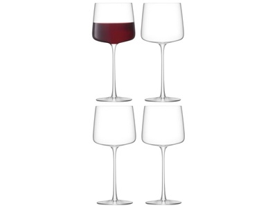 LSA International, 4er Set Metropolitan Wein Glas 400ml klar, LSA International Weinglas-Set LSA