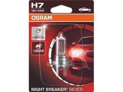 Osram Auto, Osram Auto Halogen Leuchtmittel Night Breaker® Silver H7 55 W 12 V, OSRAM, Ersatzleuchtmittel, Night Breaker Silver H7 12V 55W PX26d, AUTO & BIKE, 64210NBS-01B