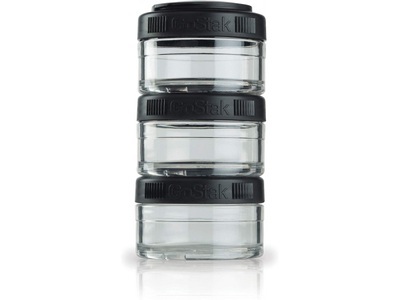Blender Bottle, BlenderBottle GoStak 60ml 3Pak, Black, 
