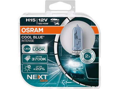 Osram Auto, Osram Auto 64176CBN-HCB Halogen Leuchtmittel COOL BLUE® INTENSE H15 15/55 W 12 V, OSRAM, Ersatzleuchtmittel, Cool blue intense H15 Duobox 12V 55/15W PGJ23T-1, AUTO & BIKE, 64176CBN-HCB