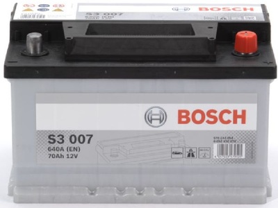 BOSCH - (Automotive Aftermarket), BOSCH - Batterie, BOSCH, Fahrzeugbatterie, Starterbatterie Bosch 12V/70Ah/640A LxBxH 278x175x175mm/S:0, AUTO & BIKE, 0 092 S30 070 S3 007