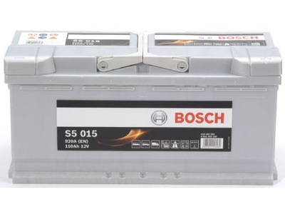 BOSCH - (Automotive Aftermarket), BOSCH - Batterie, BOSCH, Fahrzeugbatterie, Starterbatterie Bosch 12V/110Ah/920A LxBxH 393x175x190mm/S:0, AUTO & BIKE, 0 092 S50 150 S5 015