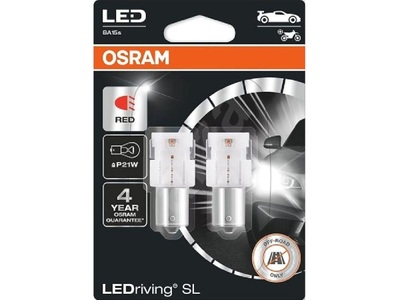 Osram, OSRAM, Ersatzleuchtmittel, LED Retrofit Red 12V P21W Doppelblister, AUTO & BIKE, 7506DRP-02B, OSRAM, Ersatzleuchtmittel, LED Retrofit Red 12V P21W Doppelblister, AUTO & BIKE, 7506DRP-02B