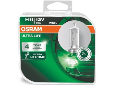 Osram Auto, Osram Auto Halogen Leuchtmittel Ultra Life H11 55 W 12 V, OSRAM, Ersatzleuchtmittel, Ultra Life Duobox H11 12V 55W PGJ19-2, AUTO & BIKE, 64211ULT-HCB