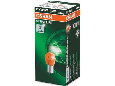 OSRAM - (OSRAM), OSRAM - Glühlampe, OSRAM, Ersatzleuchtmittel, Glühlampe gelb Ultra Life 12V 21W BAU15s, AUTO & BIKE, 7507ULT