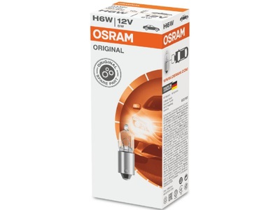 OSRAM - (OSRAM), OSRAM - Glühlampe, OSRAM, Ersatzleuchtmittel, Glühlampe 12V 6W BAX9s, AUTO & BIKE, 64132 3384