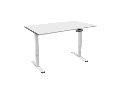 Contini, Contini höhenverstellbarer Bürotisch 1.6x0.8m grau, Contini höhenverstellbarer Bürotisch 1.6x0.8m grau