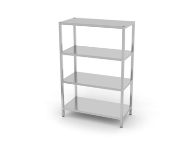 Hendi, HENDI, Haushalt, HENDI Aufbewahrungsregal 4 Regalböden Ablagegestelle, Produkte & Wohnen, Hendi Ablagegestell 800x400x1800mm ? Gastro Inventar/Gastro Einrichtungen ? Edelstahl