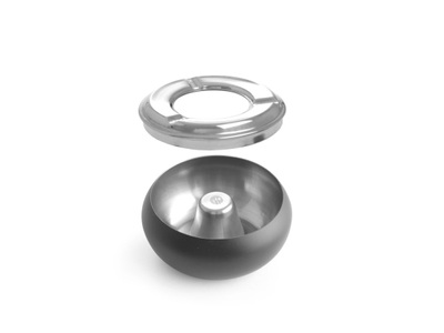 Hendi, HENDI, Zubehör Haushalt, HENDI Aschenbecher Aschenbecher, Produkte & Wohnen, Hendi Aschenbecher 10.5 x 5.8 cm schwarz ? Gastro Inventar/Gastro Einrichtungen ? Schwarz
