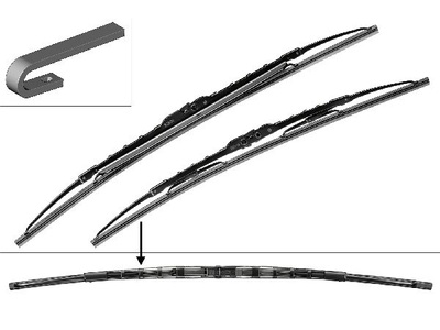 BOSCH - (Automotive Aftermarket), BOSCH - Wischblatt, BOSCH, Scheibenwischblätter, Wischblatt Paar Stand. Fahrzeugsp. 475/475mm, AUTO & BIKE, 3 397 001 465 465S