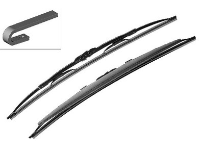 BOSCH - (Automotive Aftermarket), BOSCH - Wischblatt, BOSCH, Scheibenwischblätter, Wischblatt Paar Stand. Fahrzeugsp. 530/340mm, AUTO & BIKE, 3 397 010 406 535S