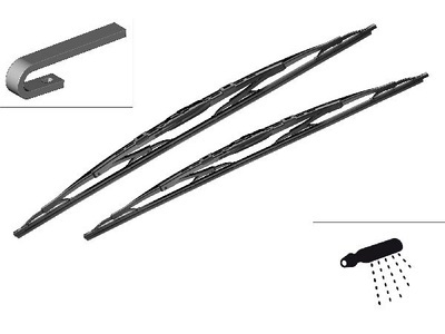 BOSCH - (Automotive Aftermarket), BOSCH - Wischblatt, BOSCH, Scheibenwischblätter, Wischblatt Paar Stand. Fahrzeugsp. 700/650mm, AUTO & BIKE, 3 397 118 205 703S