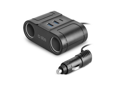SBS, SBS, Power Delivery, 100-W-Auto-Splitter zum schnellen Aufladen von bis zu 5 Geräten, Produkte & Wohnen, SBS, Power Delivery, 100-W-Auto-Splitter zum schnellen Aufladen von bis zu 5 Geräten, Produkte & Wohnen